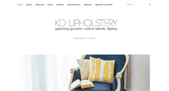 Desktop Screenshot of kdupholstery.com.au